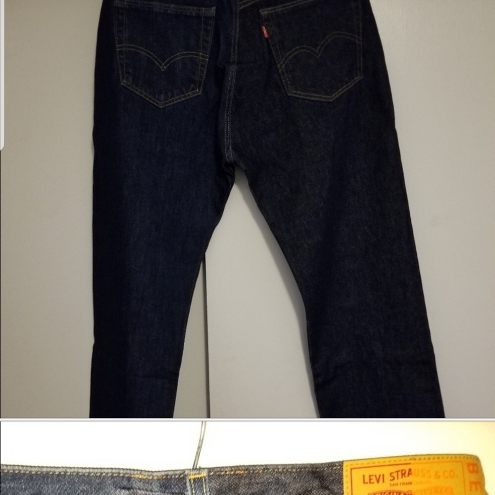 Levi Beams Jeans 501 half&half 29/30 - Picture 3 of 4